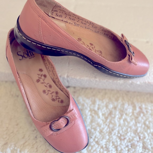 Vintage Sofft Leather Flats size 5 with Bow Buckle - Picture 10 of 10